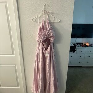 Abercrombie & Fitch Soft Pink Smocked Dress
